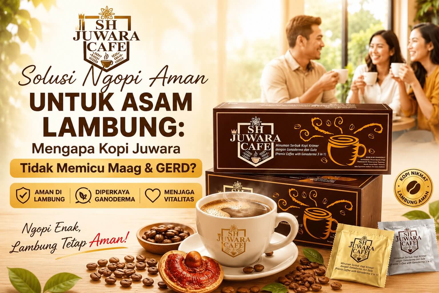 Kopi Untuk Asam Lambung Kopi SH Juwar Cafe Dengan Ganoderma