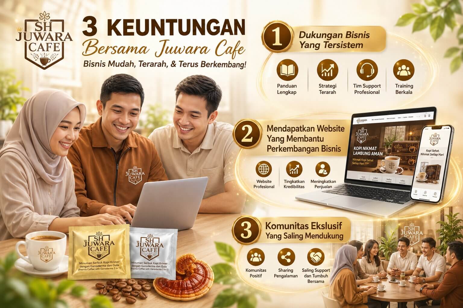 Keuntungan Member Kopi Juwara - SH Juwara Cafe