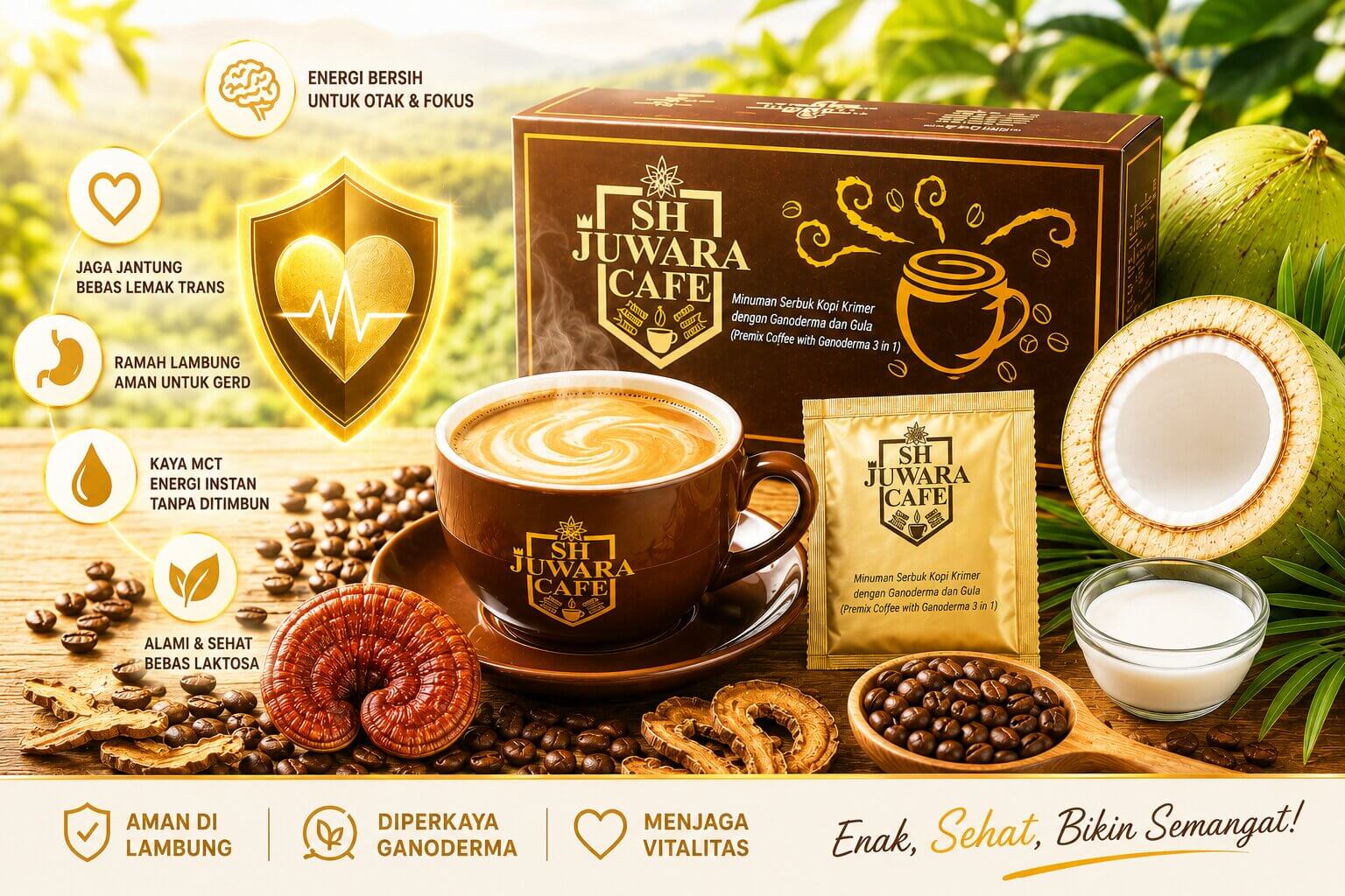 Rahasia Gurihnya Kopi Juwara: Mengapa Kopi Juwara: Memakai Krimer Minyak Kelapa ? Jauh Lebih Sehat?