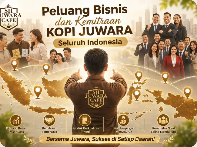 Peluang bisnis Kopi Juwara dan kemitraan di seluruh Indonesia